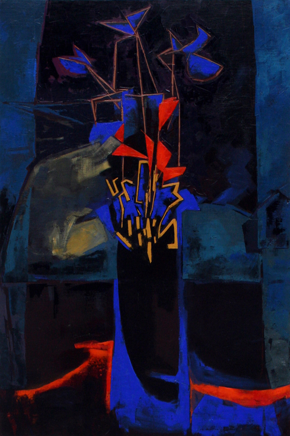 Florero sobre bruma    54x81 cm      Ã³leo/lienzo      2015